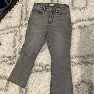 Loft jeans- high waist, kick crop